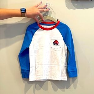 Vineyard vines, little boys Raglan baseball, long sleeve pocket tee